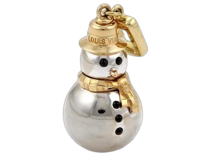 Louis Vuitton Schneemann Anhänger 18K Weißgold