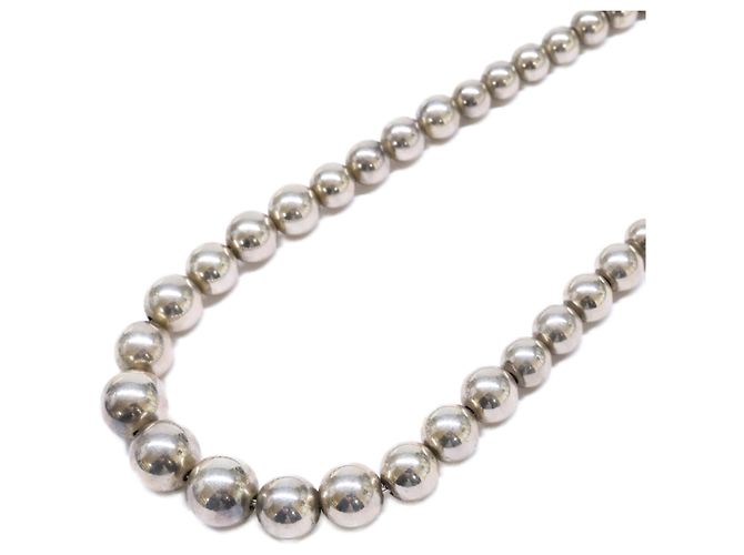 Collar de Bolas Graduadas en Hardware 925 de Tiffany & Co. Plata
