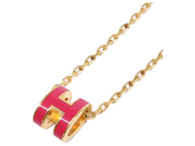 Hermès Collier Pendentif Mini Pop H HERMES Doré