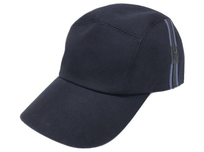 Gorra H-stripe Nevada de Hermès Negro