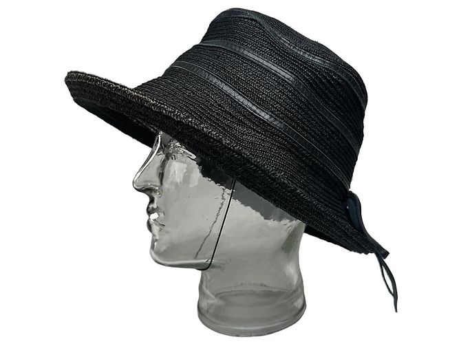 Vintage Givenchy Synthetic Hat Black M