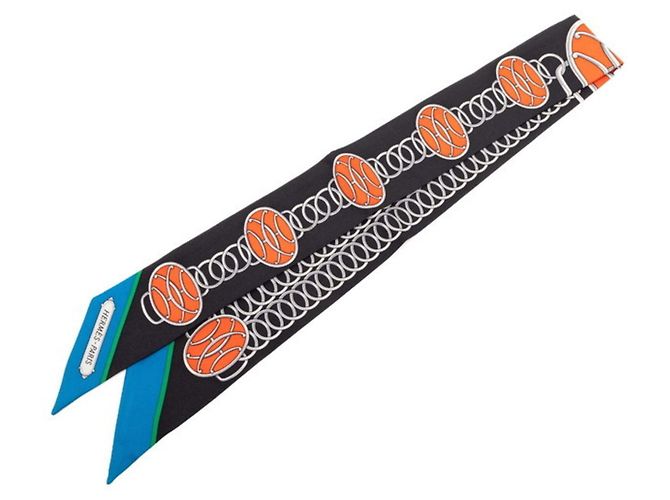 Sciarpa Profilo Lift Twilly Hermès Nero Multicolore 