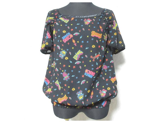 Autre Marque Blusa trasparente COSMIC Hysterics Nero