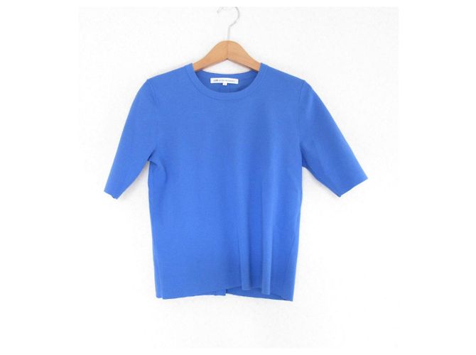 Autre Marque T-shirt a collo rotondo a maniche corte 23ku Blu