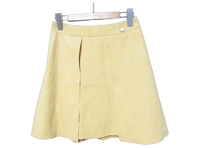 Autre Marque Gonna in Suede Ecologico DAISY LIN Giallo