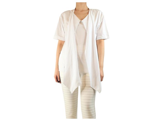 Dries Van Noten Weißes Kurzarmoberteil - Größe S
