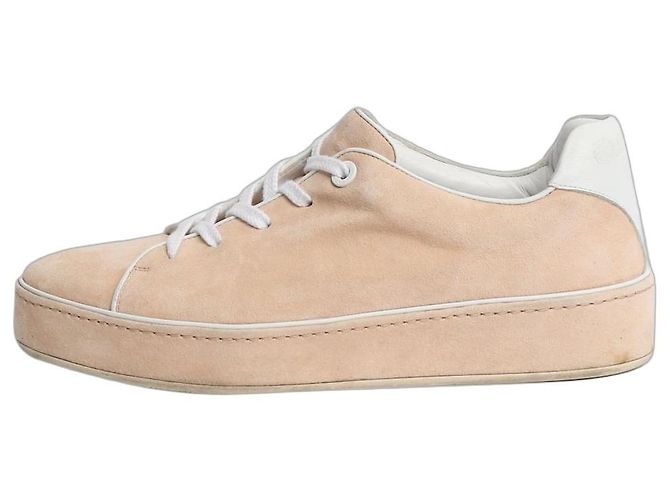 Loro Piana Baskets en daim rose - taille EU 39