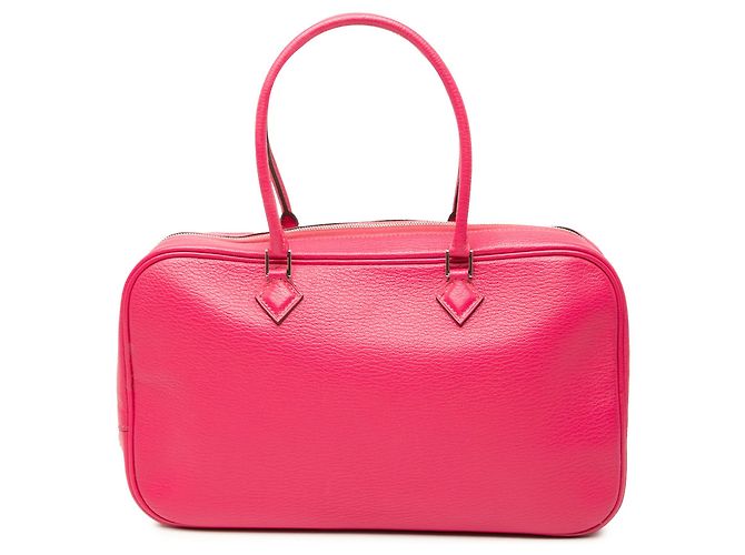 Hermès Plume Elan 28 en cabra coromandel rosa