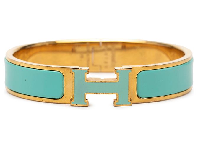 Pulseira PM Clic H em esmalte azul estreito Hermès
