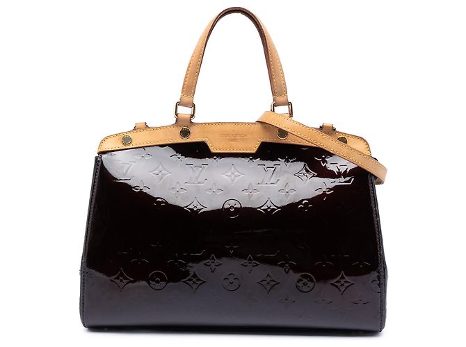Louis Vuitton Brea MM em Vernis Monogram Roxo