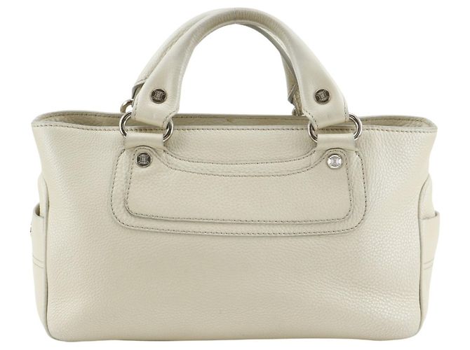 Céline Sac à main Celine Boogie Back Écru