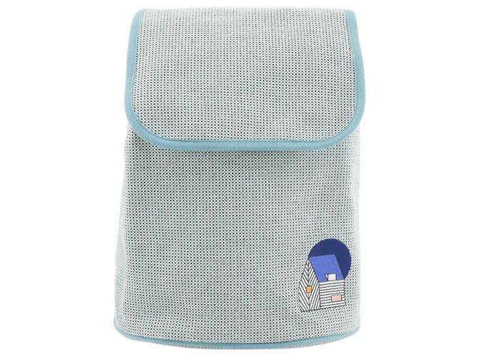 Hermès Hermes Les Cabans Blue Backpack