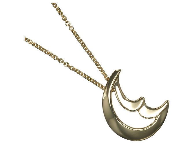 Colar em forma de lua crescente Tiffany & Co. em ouro amarelo 18K