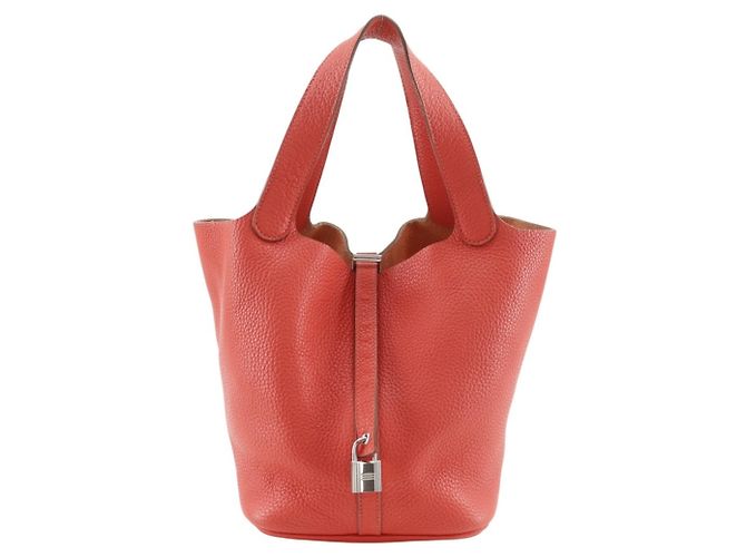 Hermès Picotin Lock 22 M Handtasche Rot