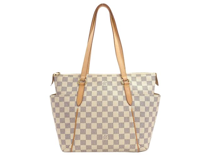 Borsa Tote Totally PM Louis Vuitton Blu Damier ebene
