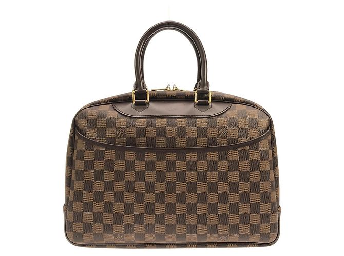 Bolsa de mão Vanity Bowling Damier Louis Vuitton Marrom