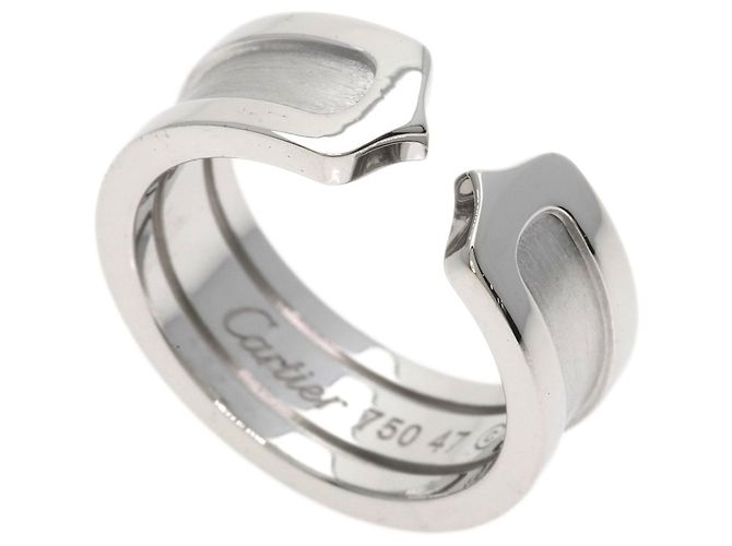 Cartier C2 18K Weißgold Bandring