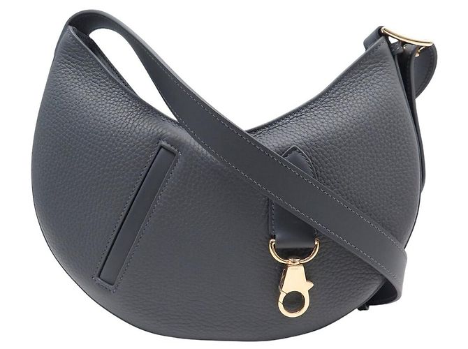 Hermès NEUE HERMES P'TIT ARCON SWIFT LEDER HANDTASCHE H085871CPAA MIT SCHULTERGURT Anthrazitgrau