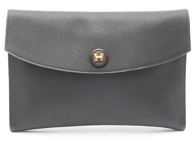 Pochette Rio Secondo Borsa Hermès Nero Pelle