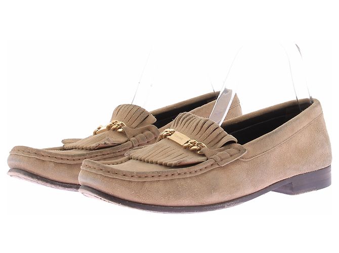 Mocassins Céline en daim beige