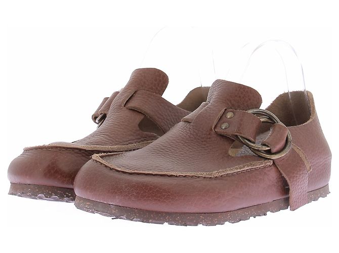 Birkenstock Mules fermés cuir marron