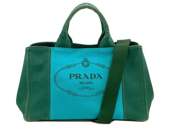 Sac à main Prada Canapa 2-en-1 Vert