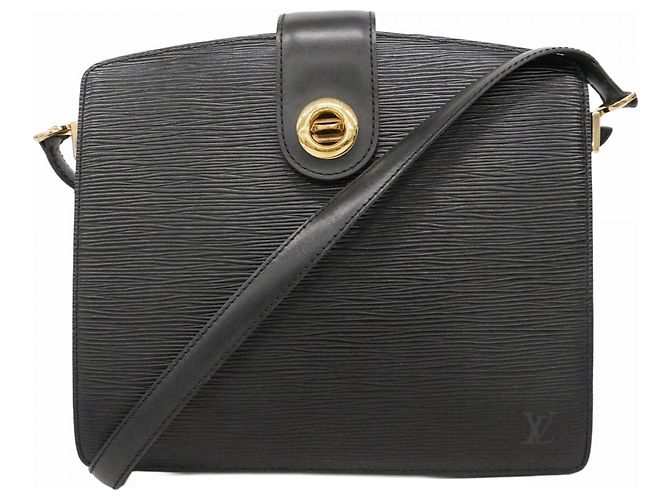 Borsa a Spalla Capucines Epi Louis Vuitton M52342 Nero