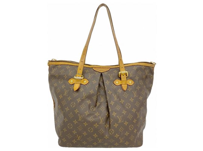 Borsa Louis Vuitton Monogram Palermo GM Marrone