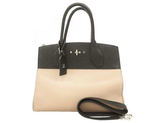 Borsa City Steamer MM Louis Vuitton Nero Beige