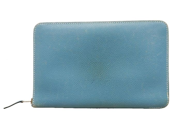 Hermès Cartera Larga Azap Combine Hermes Azul