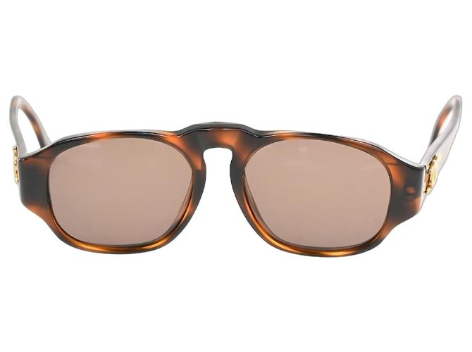 Chanel Logo CC Plastic Brown