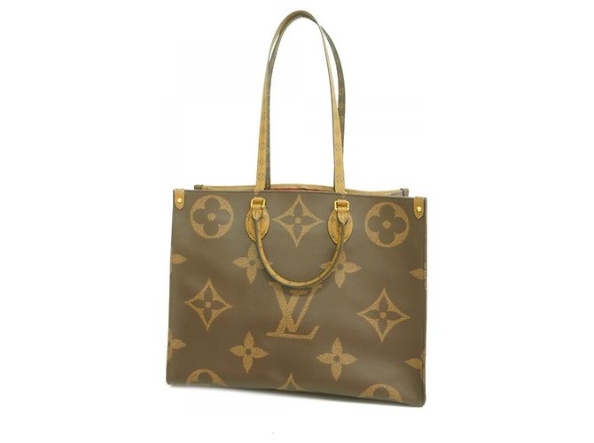 Borsa tote OnTheGo GM Monogram Giant Reverse Louis Vuitton Marrone