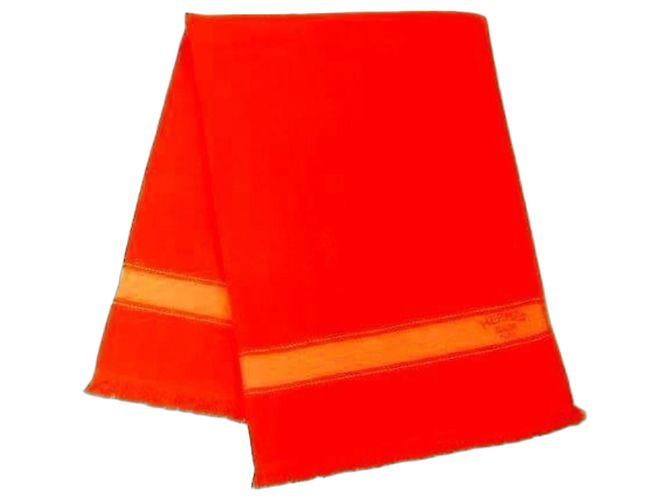 Hermès Hermes Orange Cotton Beach Towel