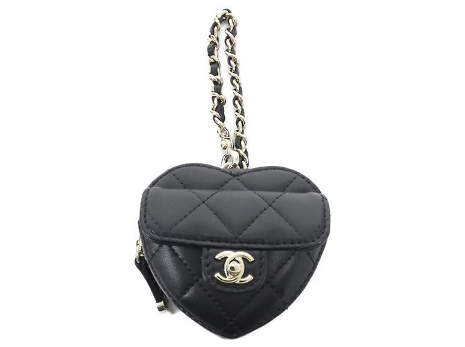 Charm de bolsa Chanel AP4838 Preto