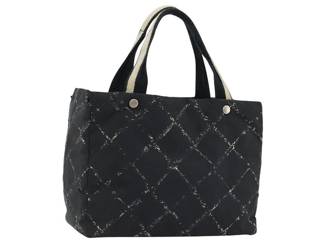 CHANEL Nuova Borsa da Viaggio in Nylon Nera CC Auth 175651A Nero