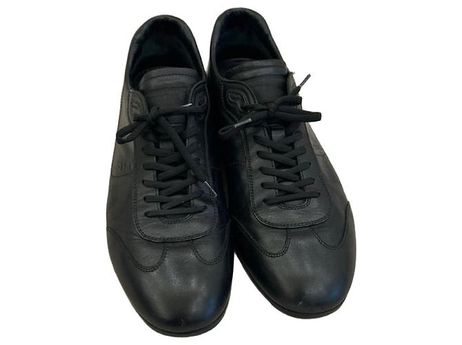 Prada Low-Top Sneakers Black Soft Leather