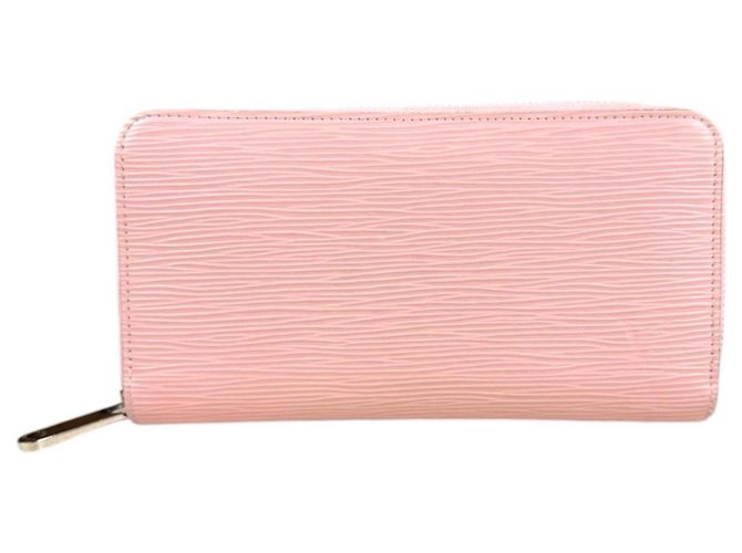 Cartera Zippy Louis Vuitton de cuero Epi Rosa