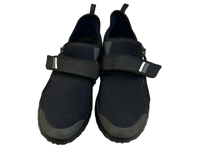 Baskets basses Prada Sport gris et bleu Multicolore