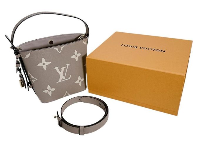 Borsa tote All-in BB in Monogram Empreinte Louis Vuitton Beige