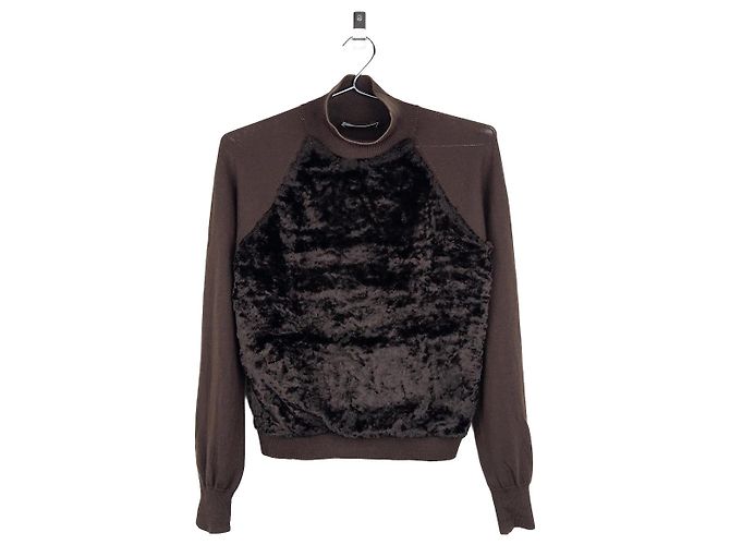 Prada AW98 Rollkragenpullover aus Astrakanfell