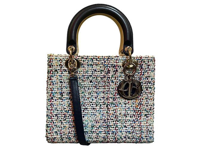 Lady Dior Handbag in Multicolor Tweed