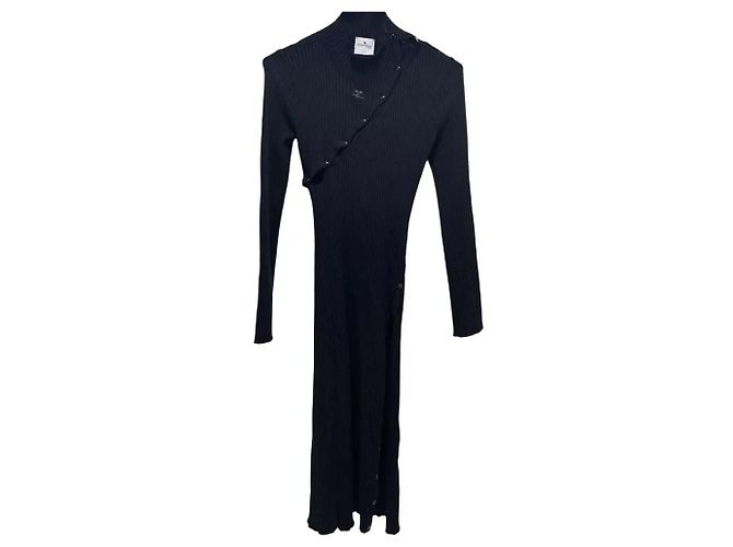 Vestido de punto de Courreges negro