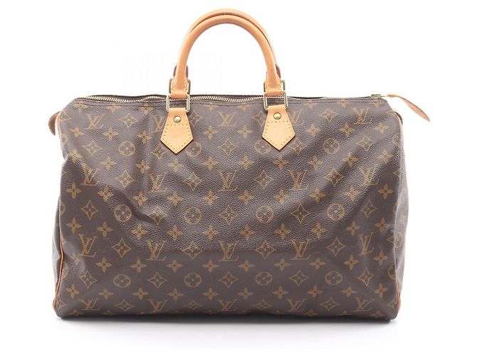 Sac à main Louis Vuitton Speedy 40 Marron Monogramme