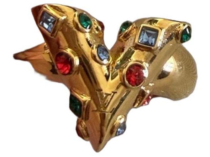 Anello Louis Vuitton Oro Acciaio 49 fr D'oro