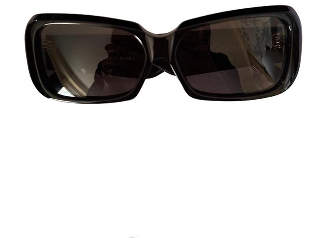 Phoebe Philo score Black Rectangular Sunglasses