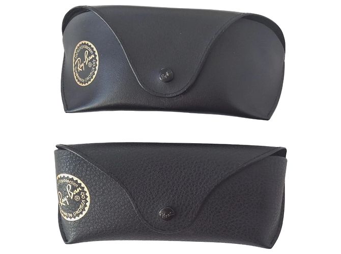 Autre Marque Set aus zwei Brillenetuis (für Sehhilfen und Sonnenbrillen) Schwarz