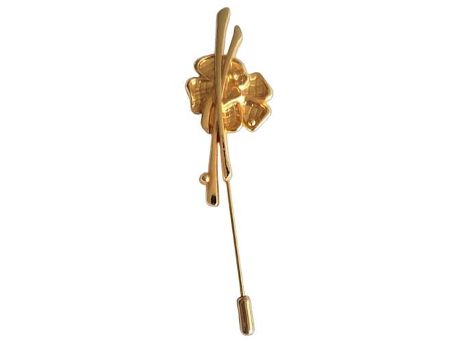 Van Cleef & Arpels Arcane brooch gold plated Golden Gold hardware 
