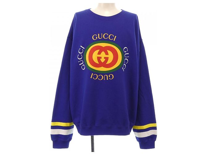 Gucci Sweatshirt aus Baumwolle Blau Marineblau
