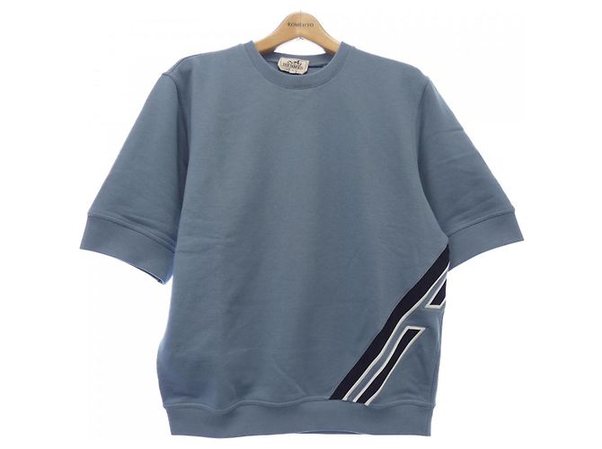 Hermès Hermes Baumwoll-Sweatshirt Blau 