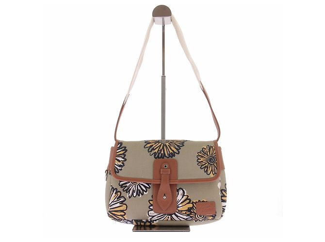 Autre Marque MAISON KITSUNÉ Printed Cloth Bag Beige